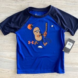 Little Boys’ Under Armour Baseball Graphic Short Sleeve T-Shirt - size 4 - NWT